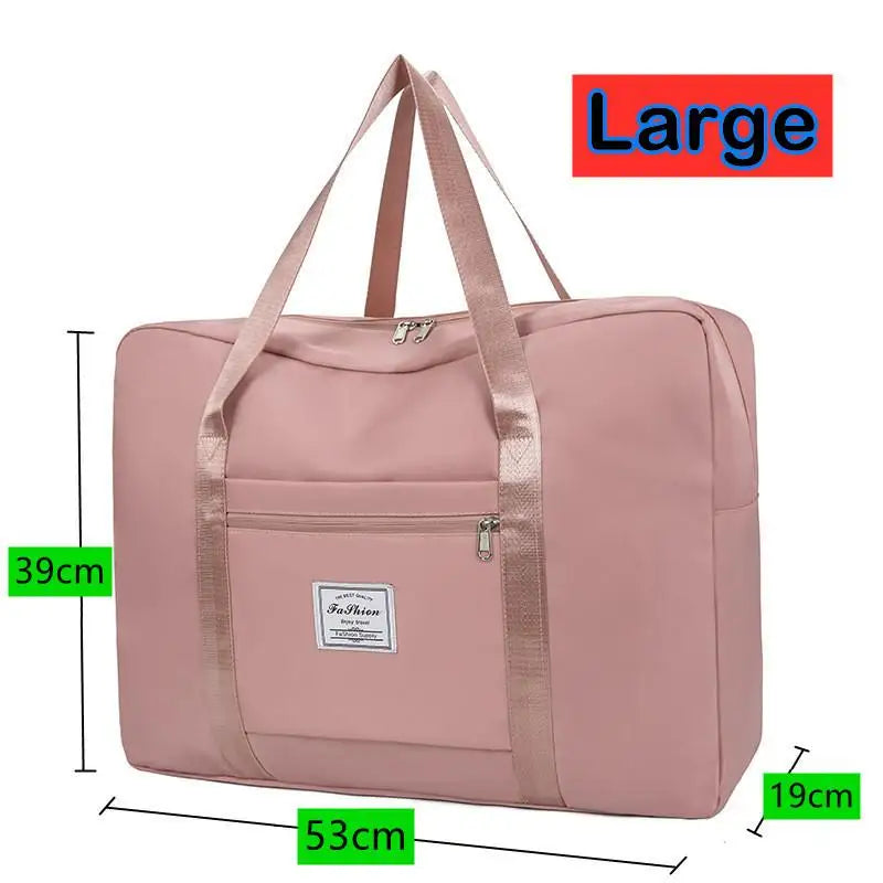 Large Foldable Travel Duffel Bag – Nylon Shoulder & Luggage Bag