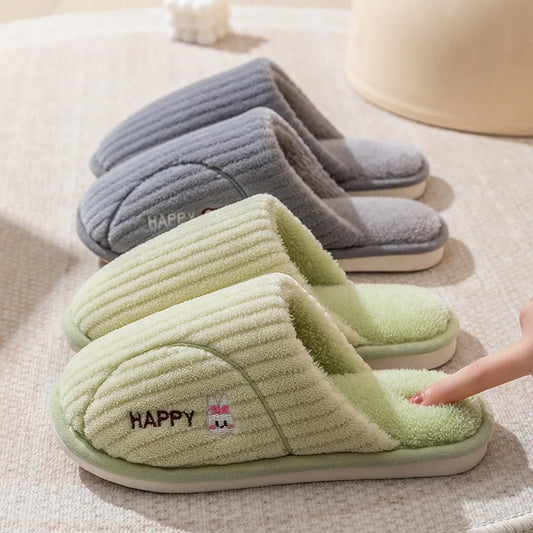 Men's Plush Warm Anti-Slip Indoor Slippers | Winter House Shoes Men's Indoor Slippers Peaceful Pleasures Health and Wellness