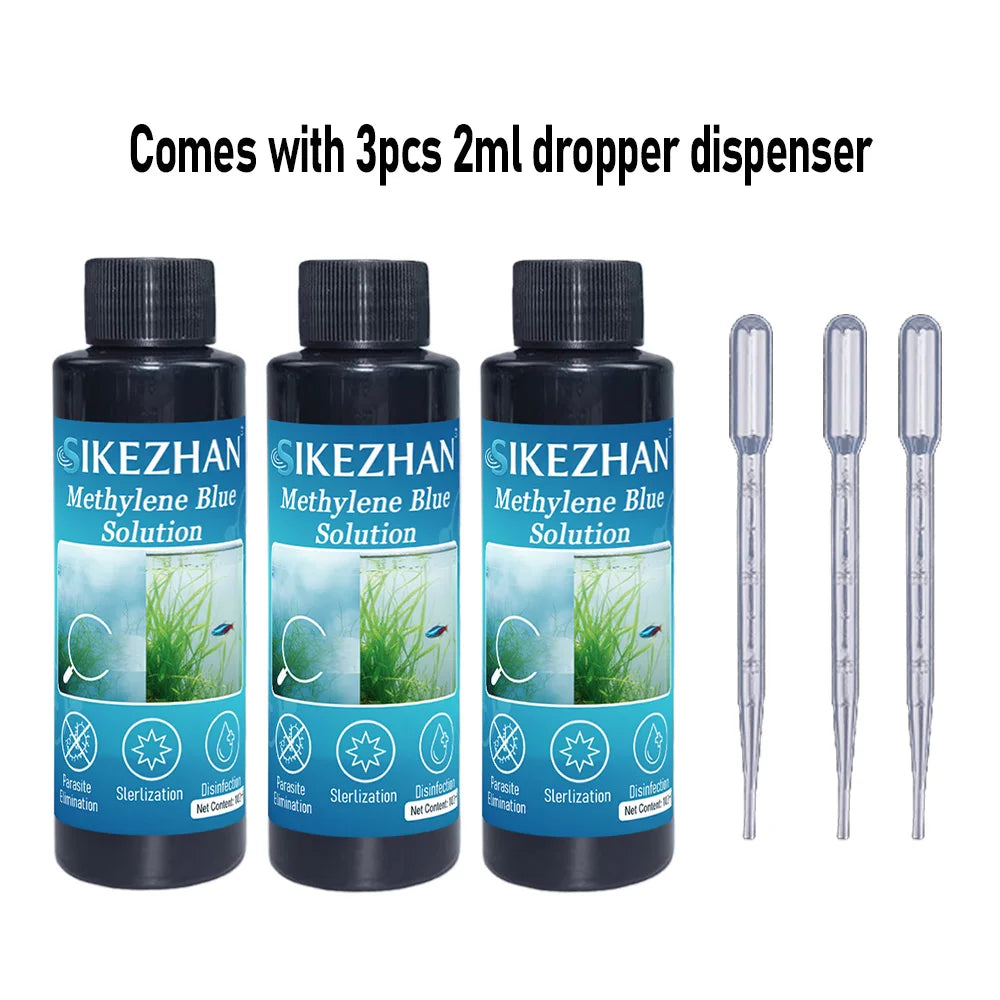 SIKEZHAN 101ml Methylene Blue Aquarium Fish Treatment Solution