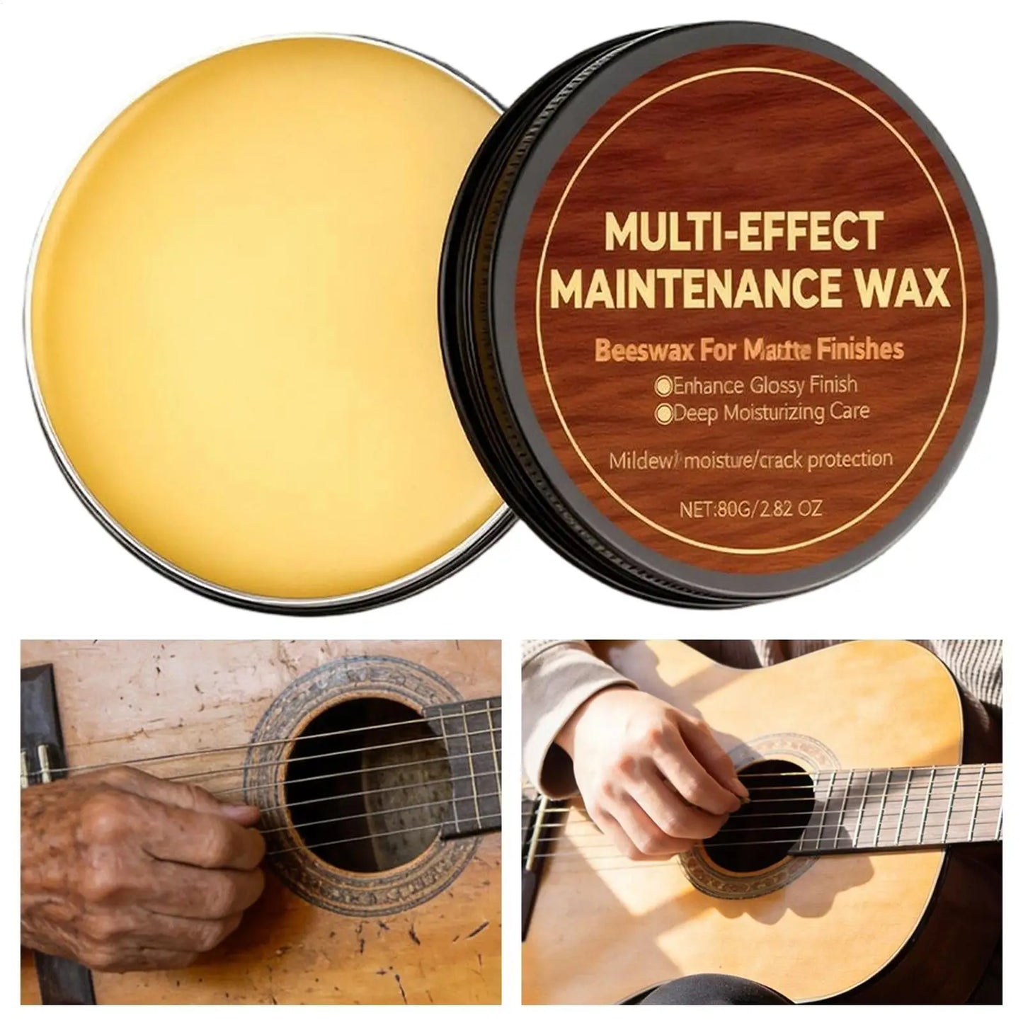 Guitar Polishing Wax – Beeswax & Carnauba Wood Instrument Care