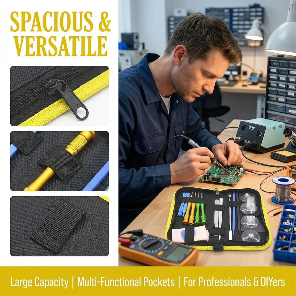 Oxford Canvas Tool Bag – Multifunction Repair & Hardware Pouch