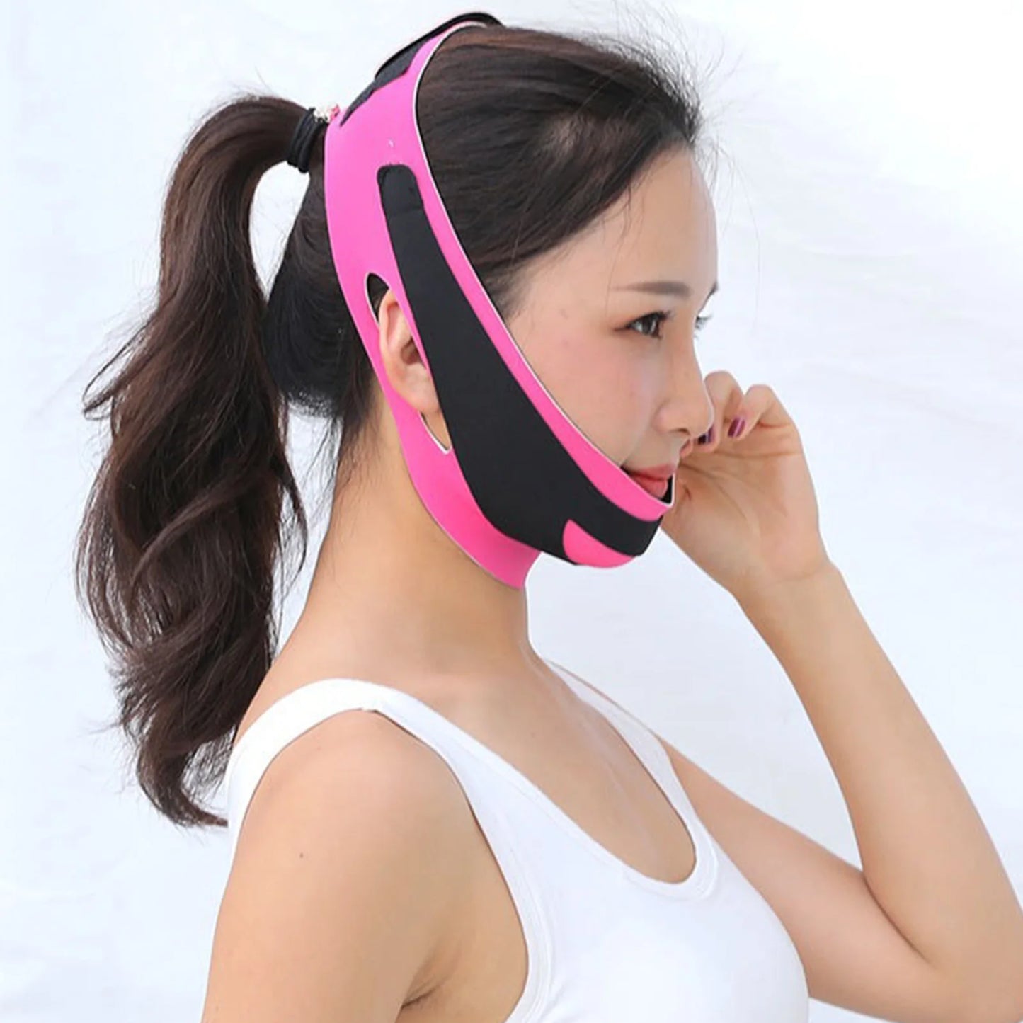 Anti Snoring Chin Strap for Women Adjustable Instant Face Slimmer for Men and Women Better Sleep Peaceful Pleasures Health and Wellness
