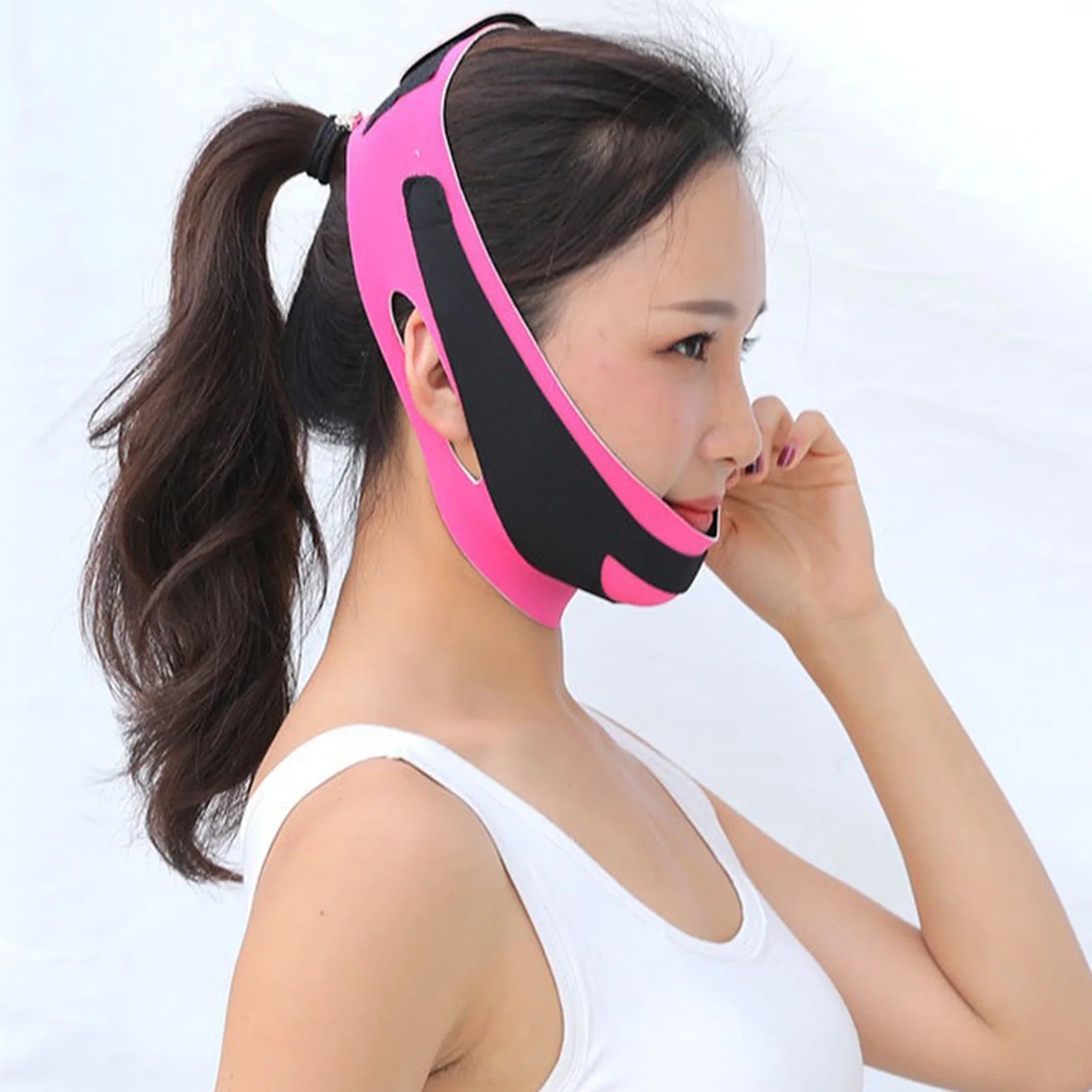Anti Snoring Chin Strap for Women Adjustable Instant Face Slimmer for Men and Women Better Sleep Peaceful Pleasures Health and Wellness
