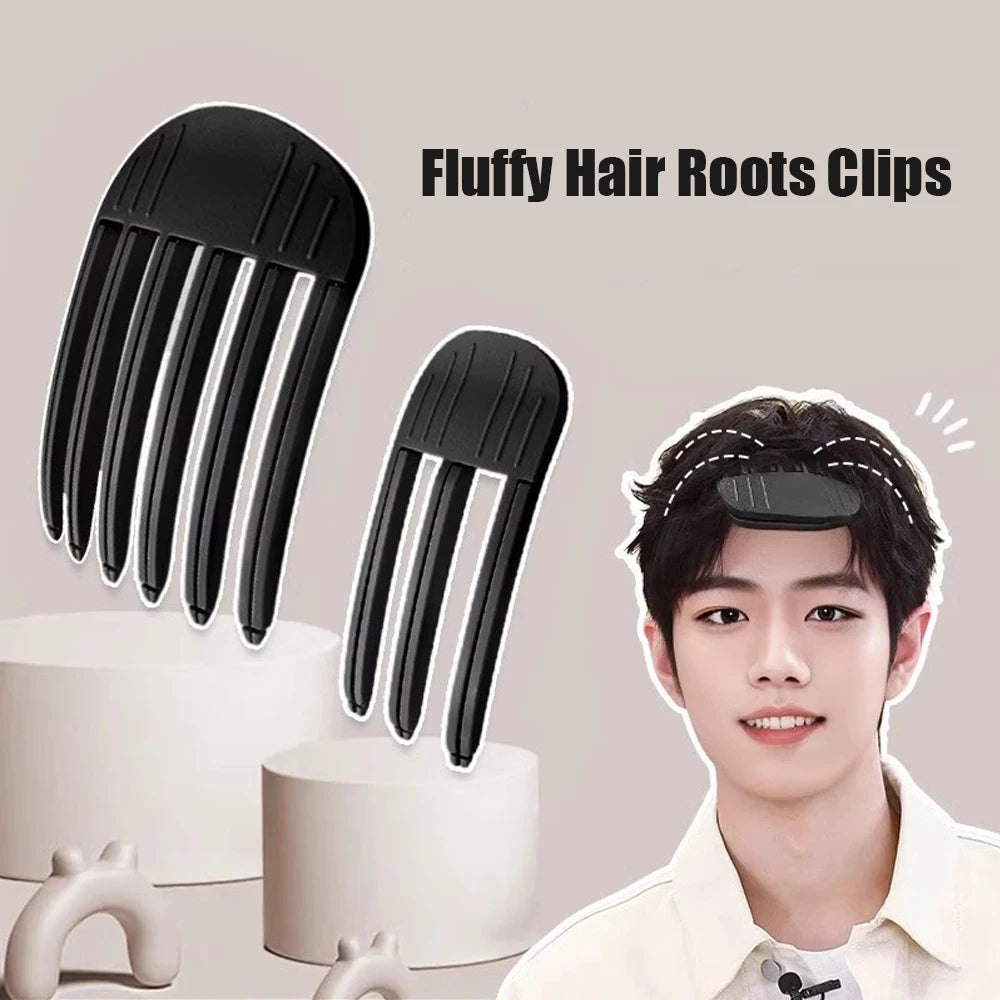 1/2Pcs Simple Fluffy Hair Roots Clips No Heat High Vertex Hair Curler Styling Fluffiness Women Men Volume Wind Sculpting Comb Peaceful Pleasures Health and Wellness