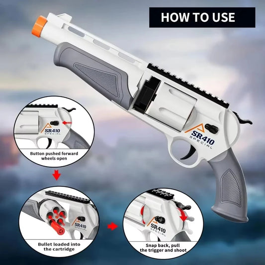 Safe Amazing Pirate EVA Soft Bullet Toy Pistol Guns For Children Outdoor Action Battle Shooting Games Toy Gifts Peaceful Pleasures Health and Wellness