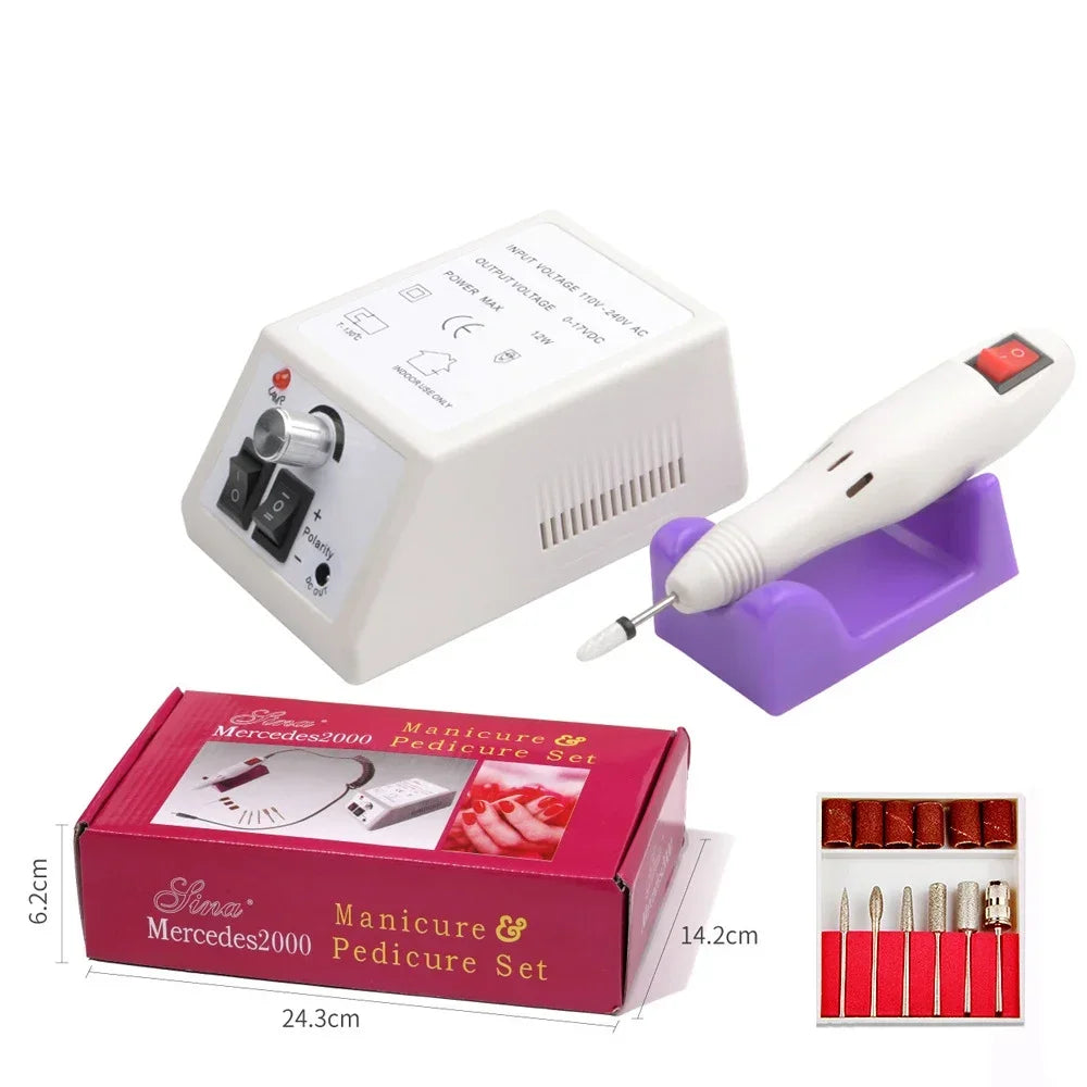 Professional Electric Nail Drill Machine Set | Nail Art Tool
