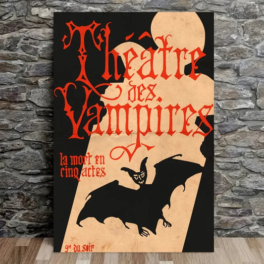 Théâtre Des Vampires Gothic Vampire Canvas Art Print | Wall Decor Canvas Art Print Peaceful Pleasures Health and Wellness