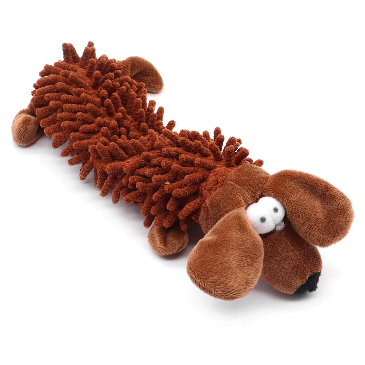 Squeaky No-Stuffing Crinkle Plush Dog Toys – All Breeds