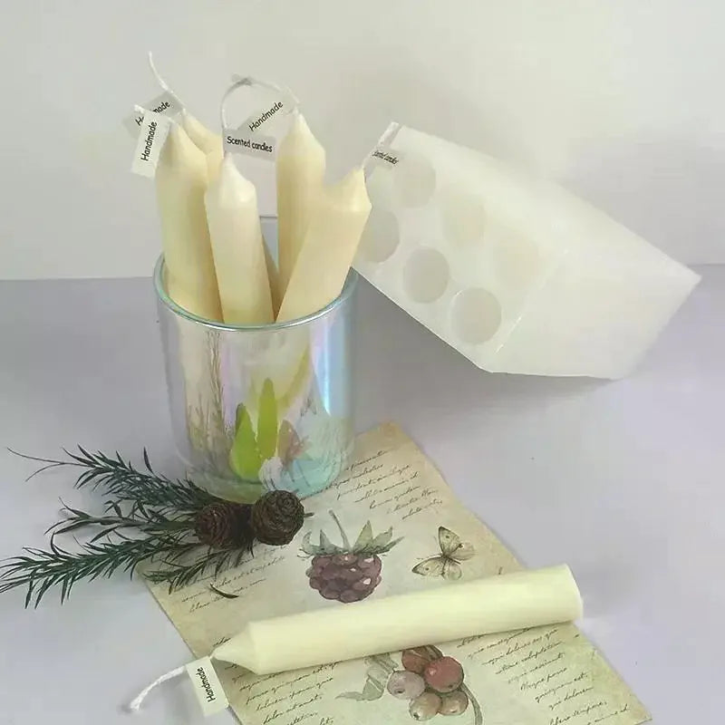 Cylindrical Pillar Candle Silicone Mold | DIY Craft Making