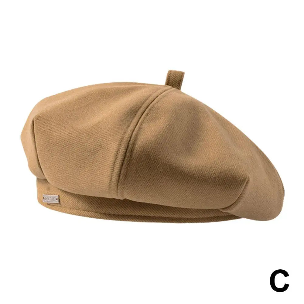 Women's Vintage French Plaid Beret Hat – Painter Cap All Seasons