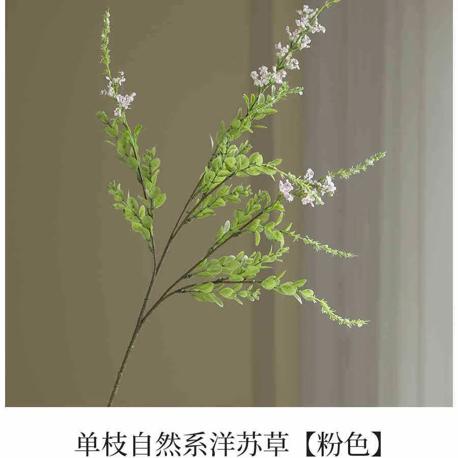 5-Pack Artificial Sage Grass Silk Flowers for Wedding & Home Decor