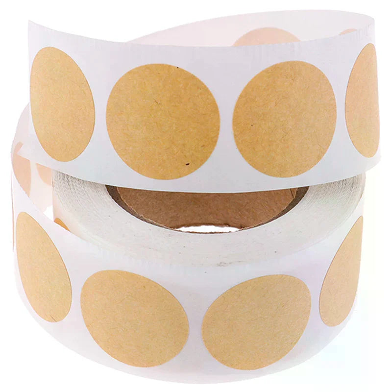 500pcs Blank Round Stickers – 1-Inch DIY Sealing Labels Craft Sticker Labels Peaceful Pleasures Health and Wellness