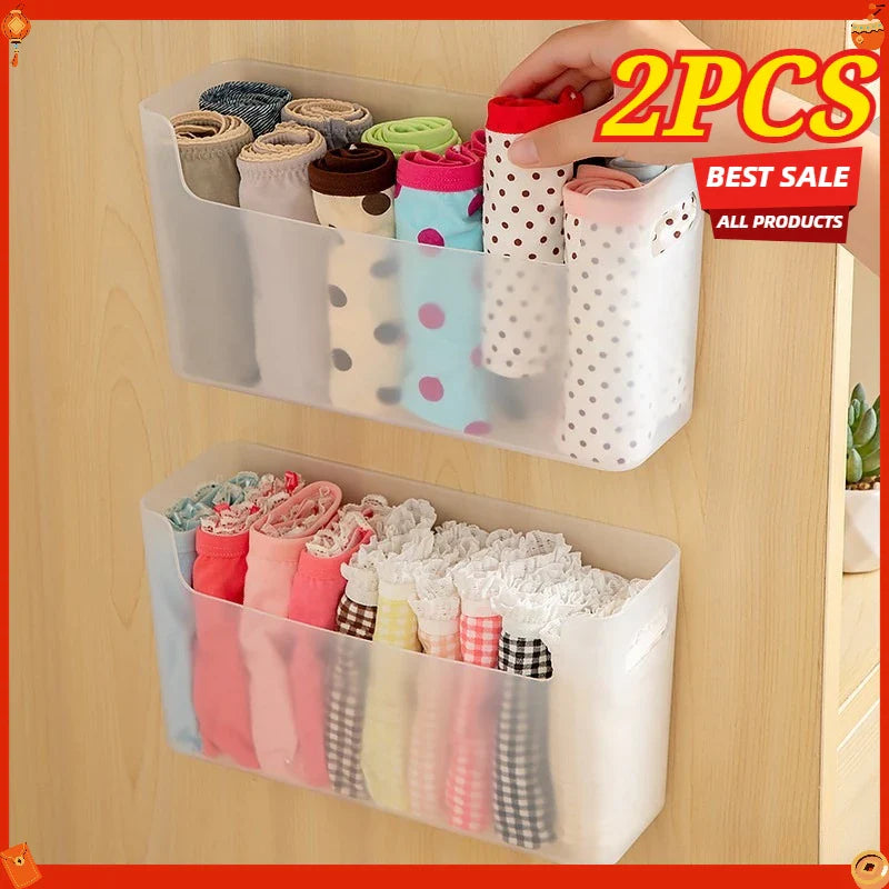 Cabinet Door Storage Box & Multi-Use Wall Organizer Rack