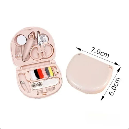 Portable Handheld Sewing Kit – Mini Travel Machine & Tools Travel Sewing Kit Peaceful Pleasures Health and Wellness Light pink