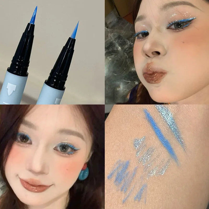 HERORANGE Double-Head Pearlescent Eyeliner Pen | Waterproof