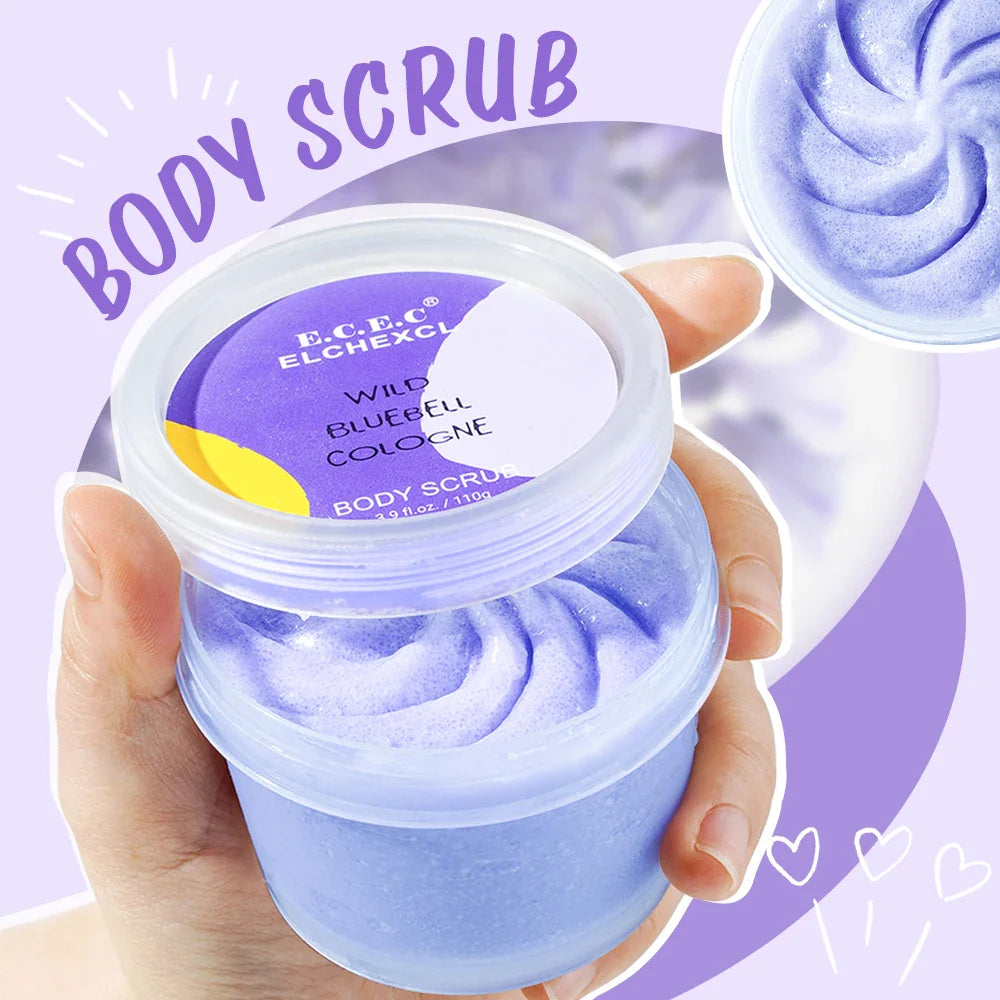 Amino Acid Blue Sugar Body Scrub – Exfoliating & Hydrating