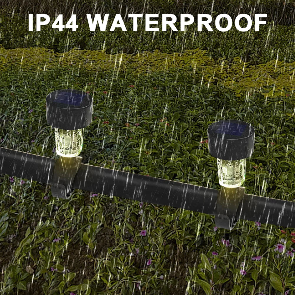 Solar Pool Fence Decor Lights 6 Pack | IP44 Waterproof LED Peaceful Pleasures Health and Wellness