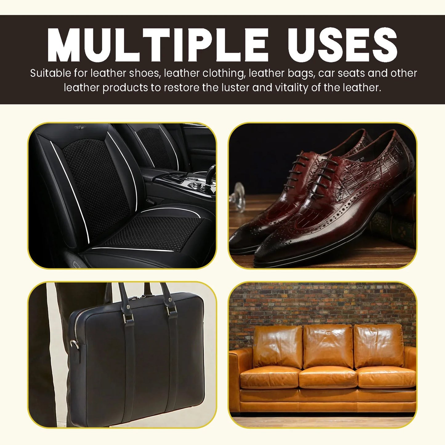 RayHong Leather Care Repair Cream | Car Seats, Sofas & More