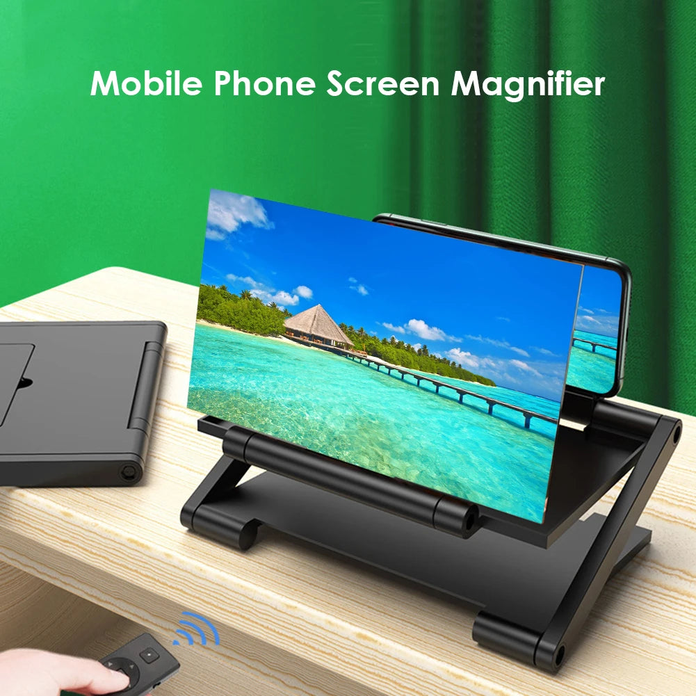 Foldable 8-inch Curved HD Phone Screen Amplifier 3-4x Magnification Anti-Slip Hands-Free Holder Fit 4.0-6.0 Inch Mobile Phones Peaceful Pleasures Health and Wellness