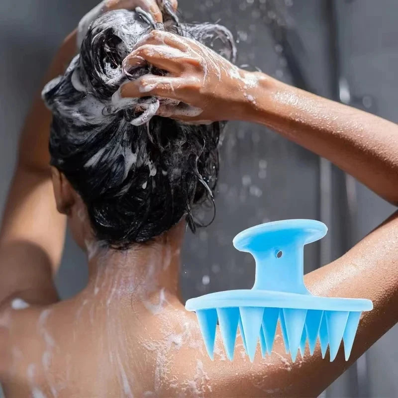 1pcs Hair Brush Scalp Massager for Hair Growth Mold-Free Silicone Scalp Massager Shampoo Brush Scalp Scrubber Exfoliator Tools Peaceful Pleasures Health and Wellness