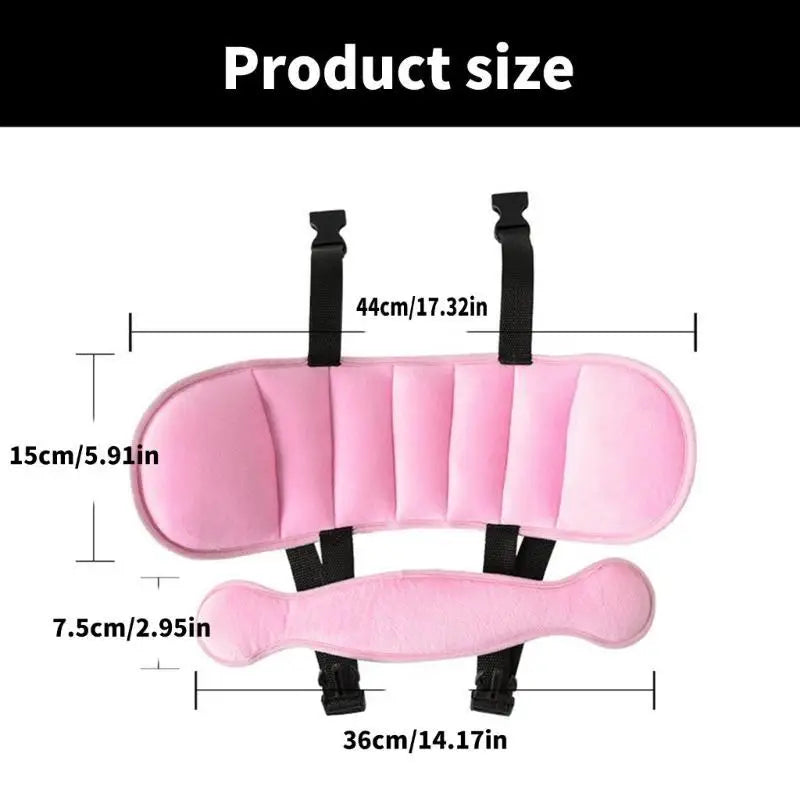 Toddler Car Seat Head Support Strap | Soft Cotton, Universal Fit