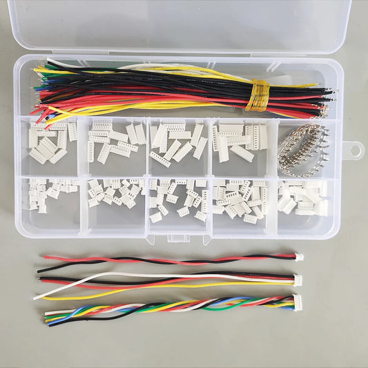 JST 1.25mm Connector with 28AWG Single-ended Pre-Crimped Soft silicone Cables Kit Male Female 2/3/4/5/6/7/8/9/10 Pin for Diy Peaceful Pleasures Health and Wellness Default Title