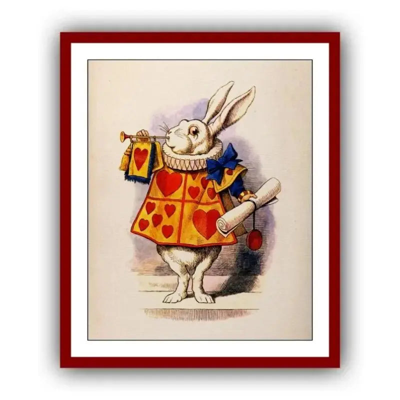 Wonderland Retro Fairy Tale Canvas Wall Art for Kids Room