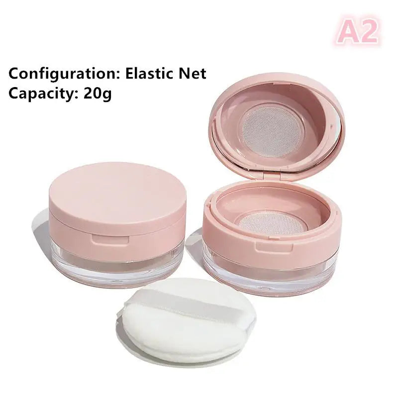 Portable Air Cushion Puff Box with Mirror & Powder Puff