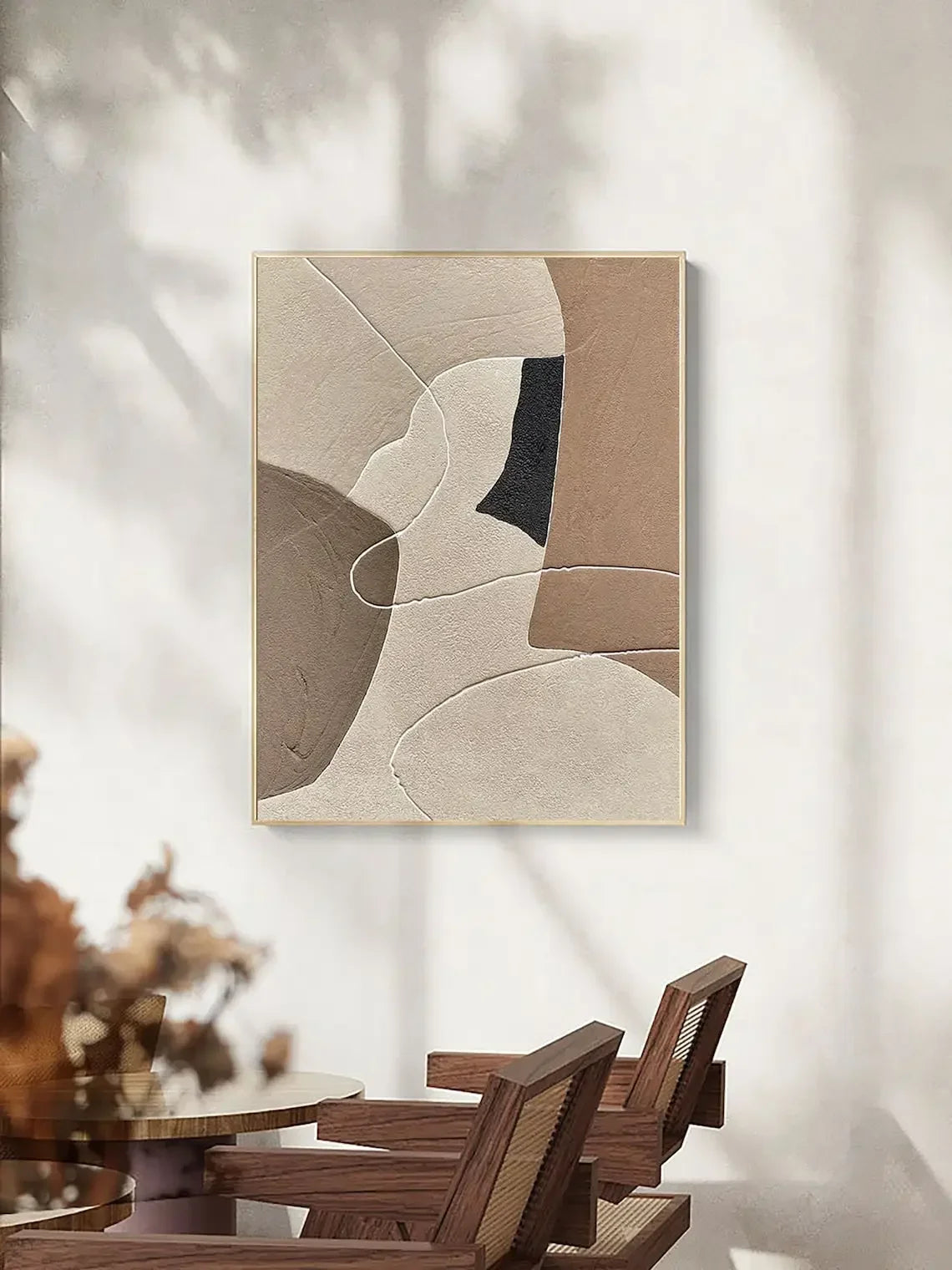 Large Handmade Painting Original Beige And Brown Abstract Painting Beige Texture Painting Canvas Wall Art For Living Room Dec Peaceful Pleasures Health and Wellness