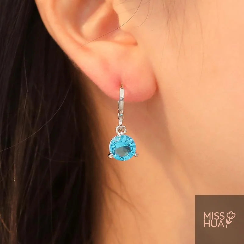Crystal Zirconia Pendant Necklace & Earrings Set | Gift