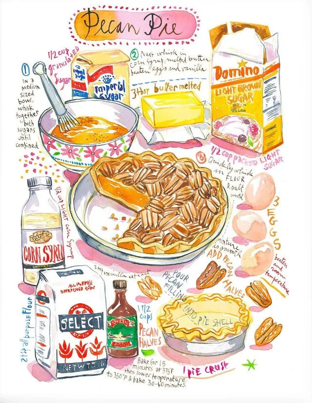 Cheese Cookie Pancake Recipe Illustration Watercolor Food Posters Canvas Printing Wall Art Picture for Kitchen Home Decor Gifts Peaceful Pleasures Health and Wellness