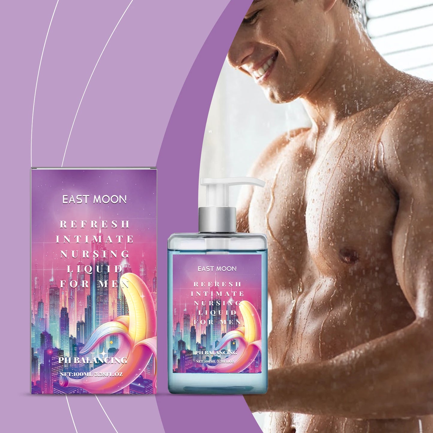 East Moon Men's Body Wash – Deep Cleansing & Soothing Shower Gel
