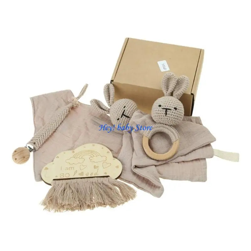 5-Piece Baby Soothing Towel & Teether Gift Set | 0–12 Months