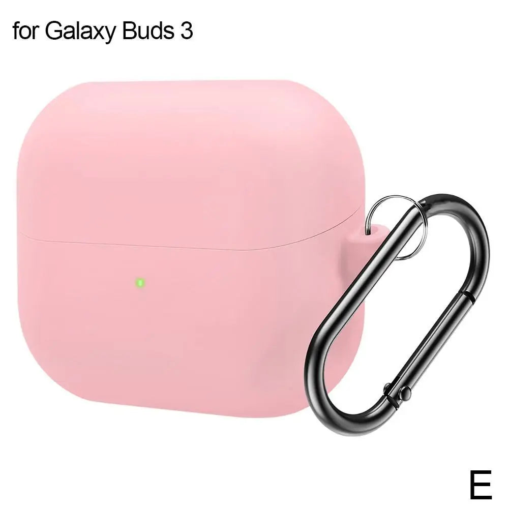 Silicone Case for Samsung Galaxy Buds 3 & 3 Pro + Carabiner
