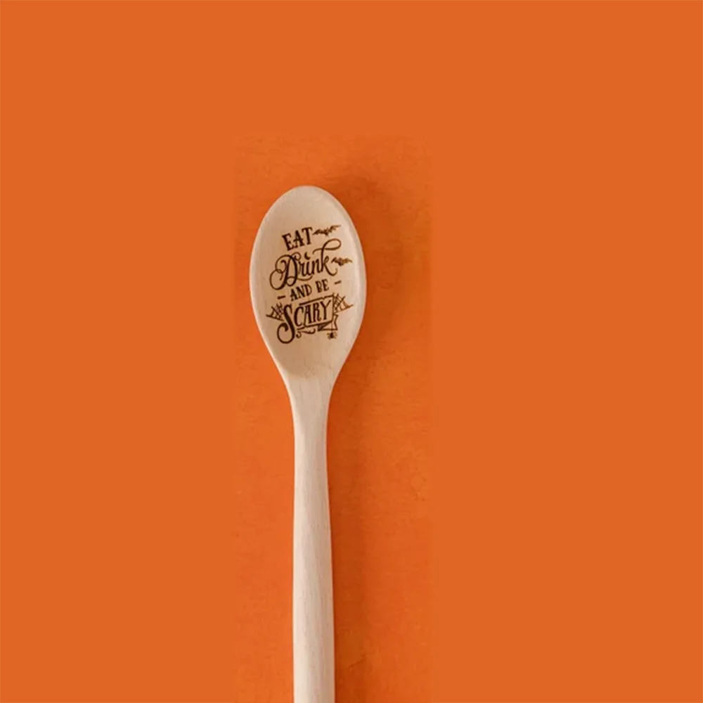 Witch's Brew Engraved Bamboo Spoon | Pagan Halloween Yule Gift