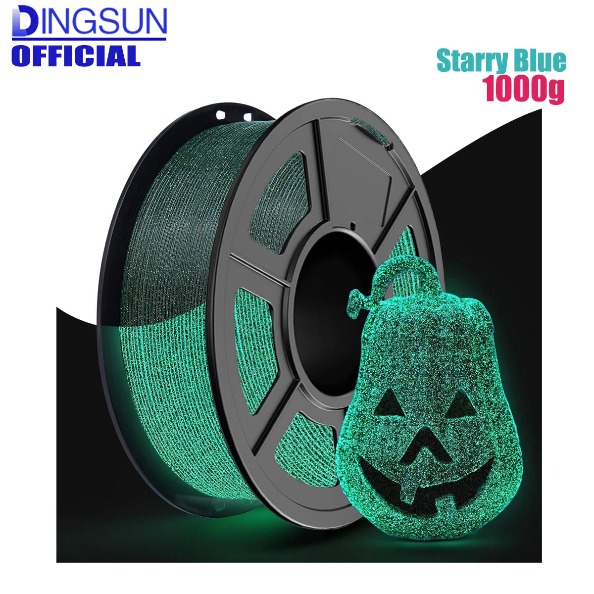 Glow-in-the-Dark PLA Filament 1.75mm | DINGSUN 3D Spool