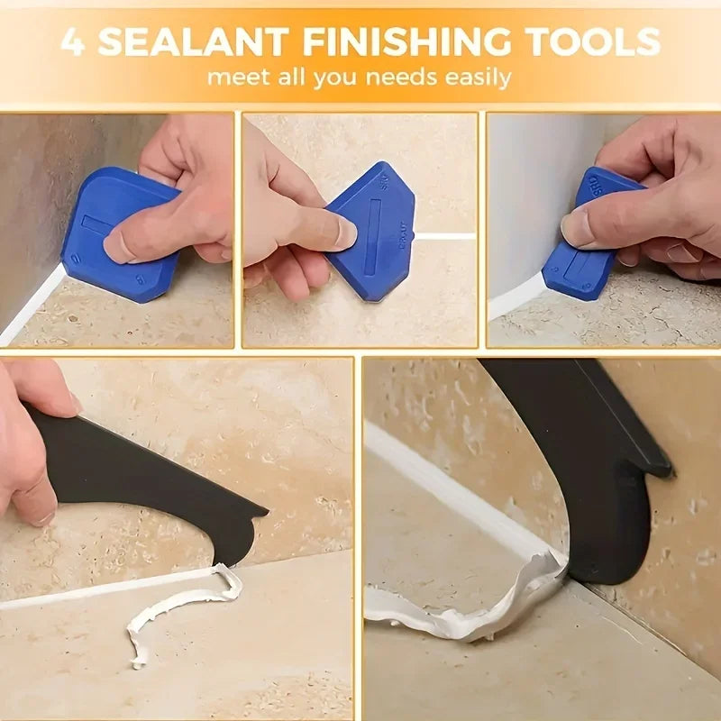 15-Piece Silicone Caulking Tool Set – Kitchen & Bathroom
