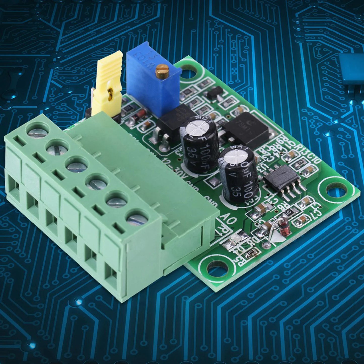 1-3KHZ PWM Signal to Voltage Converter 1-3KHZ 0-10V PWM Signal to Voltage Converter Module Digital Analog Board Peaceful Pleasures Health and Wellness