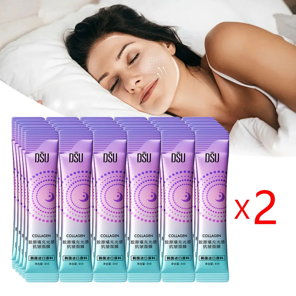 BIOAOUA 30pc Collagen Sleeping Face Mask – Anti-Wrinkle Firming