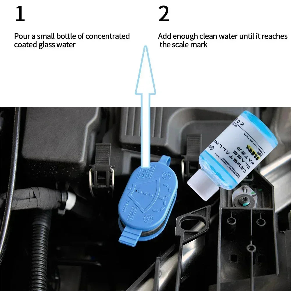 50ml Auto Windshield Cleaning Liquid Car Windshield Glass Oil Film Paint Care Agent Waterproof Polishing Detailing Accessories Peaceful Pleasures Health and Wellness