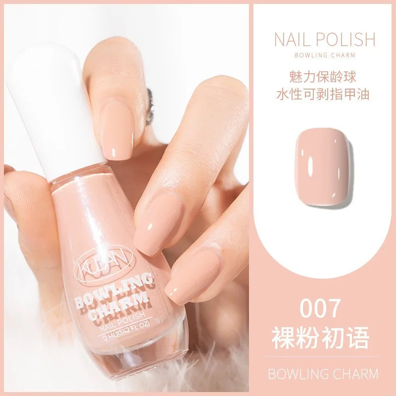 40 Colors Water-Based Nail Polish | Quick Dry No-Lamp Tearable