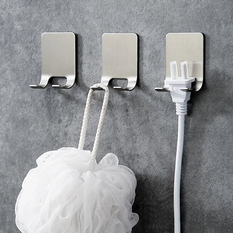 No-Drill Adhesive Razor Holder Wall Hook | Bathroom Storage