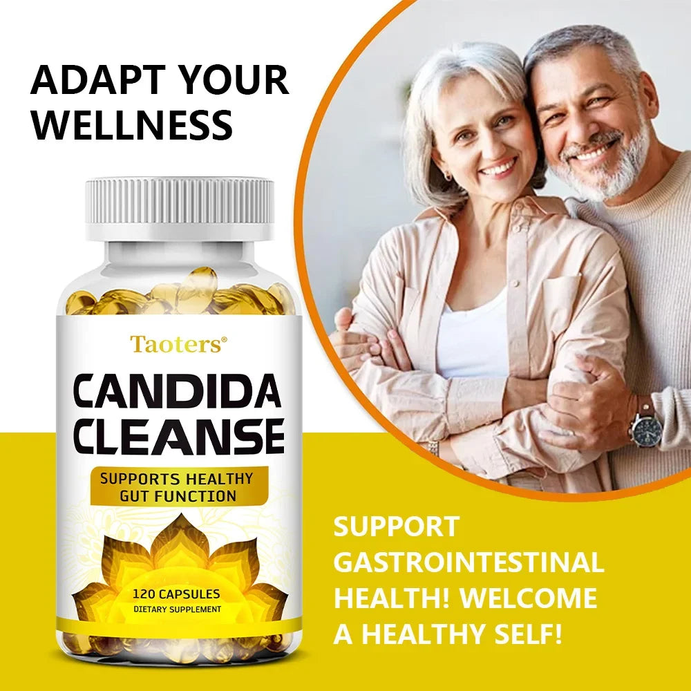 Candida Cleanse 120 Caps – Gut, Liver & Colon Detox Support