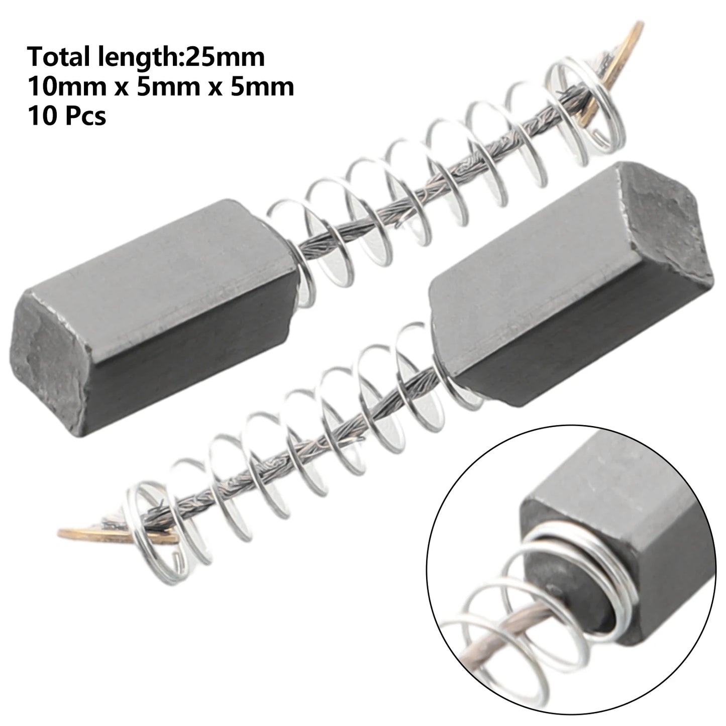 10x5x5mm Carbon Brushes Electric Motor Graphite Replacement Part