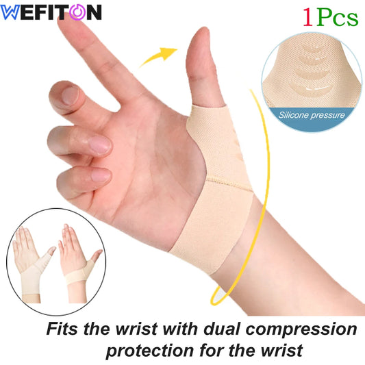 1Pcs Elastic Thumb Support Brace Layer - Soft Thumb Compression Sleeve Protector for Relieving Pain,Joint Pain,Tendonitis,Sports Peaceful Pleasures Health and Wellness