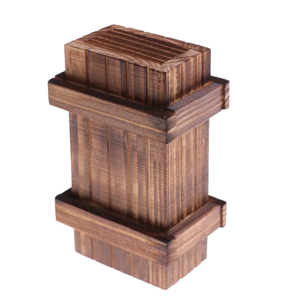 Magic Wooden Puzzle Box with Secret Drawer | Brain Teaser Gift