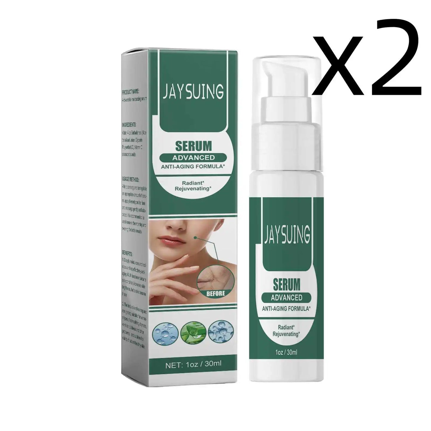 Quick Moisturizing Face Essence for Firming & Pore Shrinking Peaceful Pleasures Health and Wellness 2x30ml
