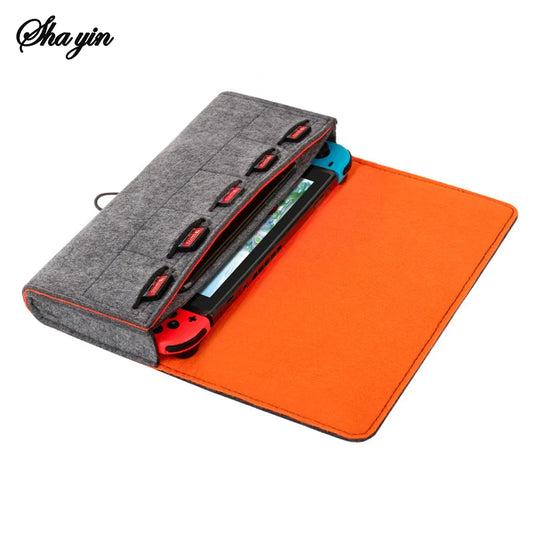 Nintendo Switch Felt Storage Bag | Console, Cards & Cable Case Game Console Case Oasis Select