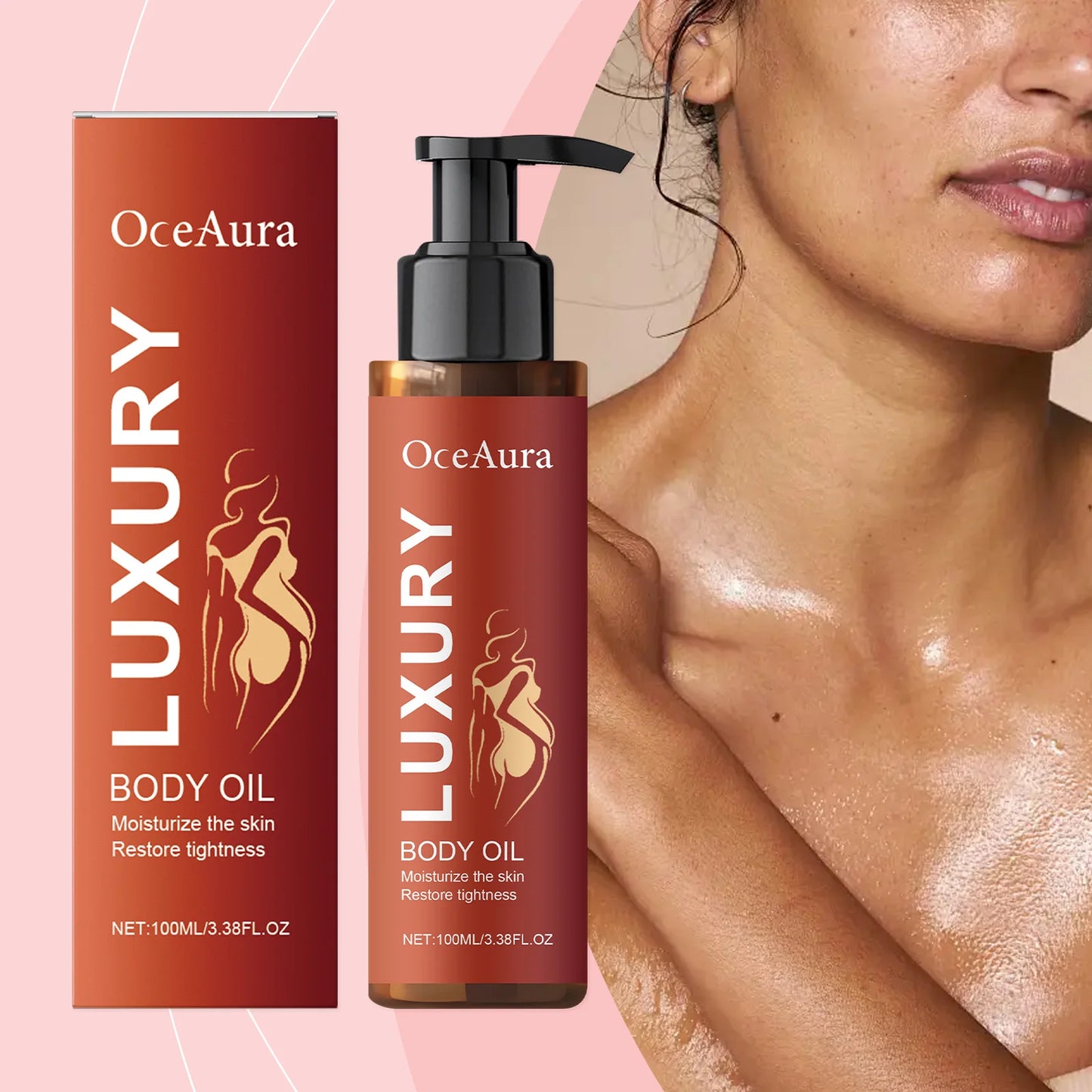 OceAura Rosehip Coffee Firming Body Oil – Deep Moisture 100ml