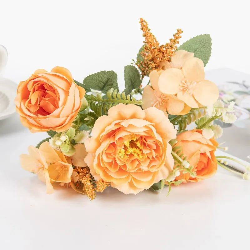 Artificial Silk Peony Bouquet – Wedding & Home Décor Flowers